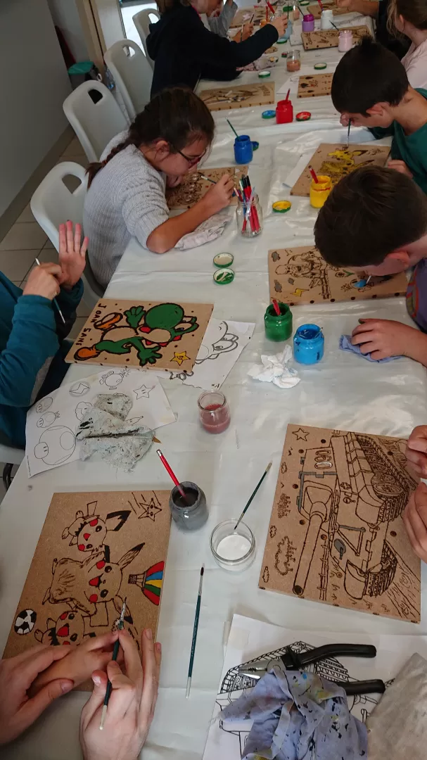 Ateliers Itinérants - Pyrogravure colorée, image 1