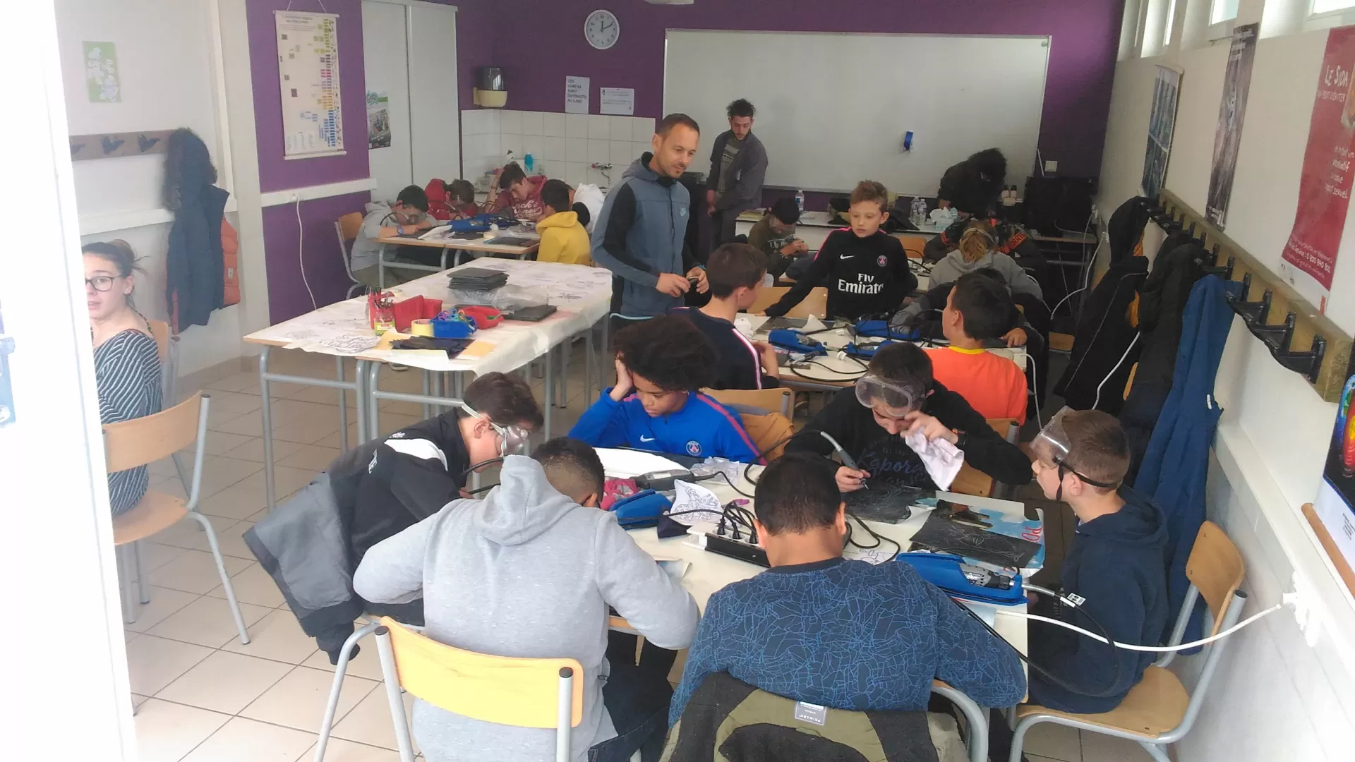 Iniatiation à la gravure sur ardoise pour les élèves de 5ème, image 1