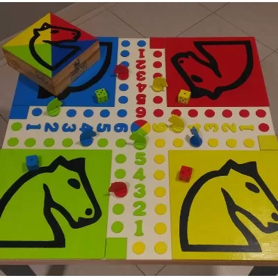 Table de jeu de petits chevaux, image 1