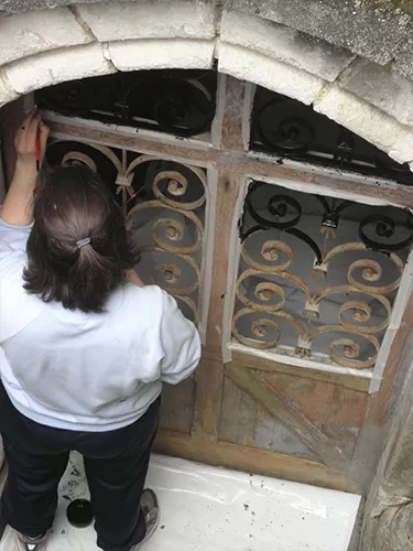 Restauration de la crypte, image 1