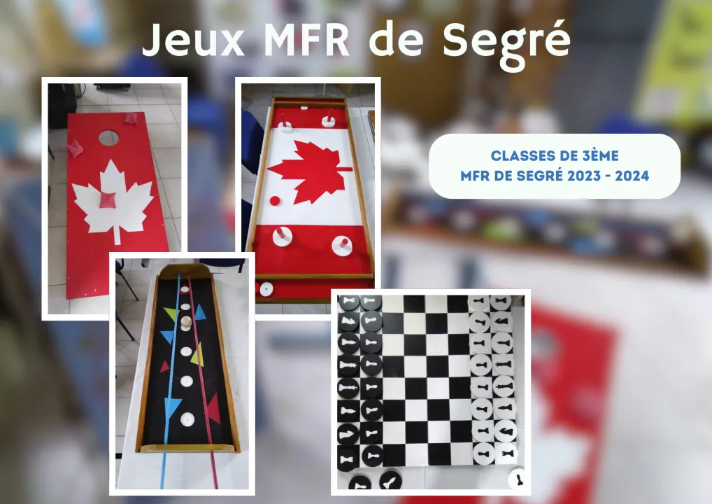 Jeux en bois réalisés par les 3ÈME de la MFR de Segré, image 1