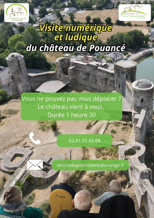 Visiste numérique du château médiéval de Pouancé