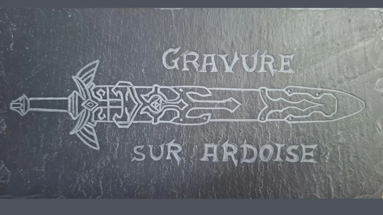 Gravure sur ardoise (2 heures)
