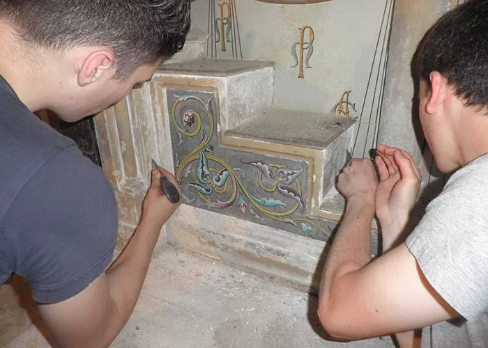 Restauration de la crypte